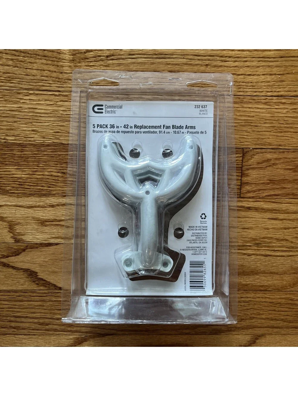 Commercial Electric Ceiling Fan Replacement Fan Blade Arms 5 Pack *NEW*